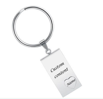 Key Chain for Souvenir Memorial Cremation Jewelry Free Custom Engrave Stainless Steel