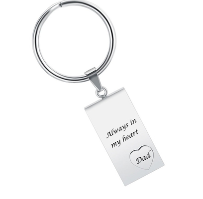 Key Chain for Souvenir Memorial Cremation Jewelry Free Custom Engrave Stainless Steel