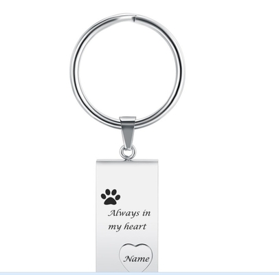 Key Chain for Souvenir Memorial Cremation Jewelry Free Custom Engrave Stainless Steel