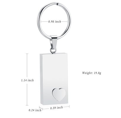 Key Chain for Souvenir Memorial Cremation Jewelry Free Custom Engrave Stainless Steel