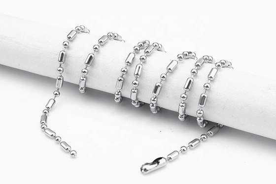 Stainless Steel Bead Chain For Necklace Silver/Gold 2.2mm and 2.4mm Wide Chain Picture