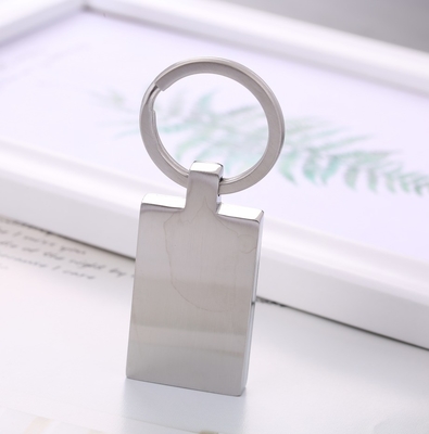 18K Gold Plated Stainless Steel Square and Round Cremation Keepsake Keyring for Jewelry