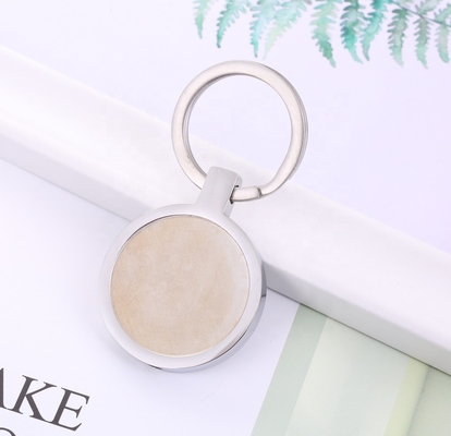 18K Gold Plated Stainless Steel Square and Round Cremation Keepsake Keyring for Jewelry