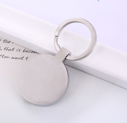 18K Gold Plated Stainless Steel Square and Round Cremation Keepsake Keyring for Jewelry