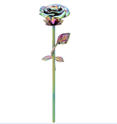 Long-Stem Blue Rose Flower Keepsake Urns Heart Cut Diamond Shape Memorials for Ashes