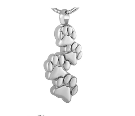 Fashionable Stainless Steel Memorial Urn Jewelry Necklace For Pet Ashes Keepsake Cremation Pendant