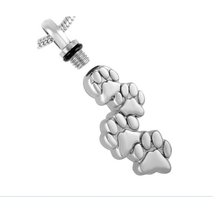 Fashionable Stainless Steel Memorial Urn Jewelry Necklace For Pet Ashes Keepsake Cremation Pendant
