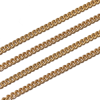 Customizable Stainless Steel Curb Chains for DIY Bracelet Necklace Decoration