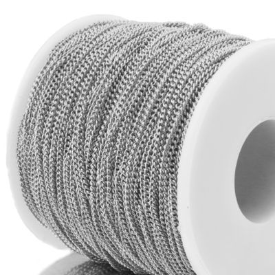 Customizable Stainless Steel Curb Chains for DIY Bracelet Necklace Decoration