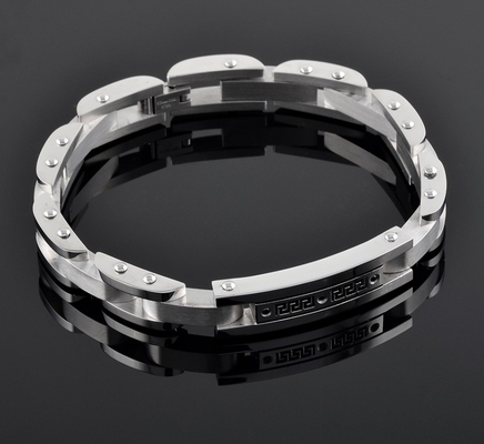 24K Gold Plated 316L Stainless Steel Watch Band Bracelet for Men's Cremation Urn Ashes