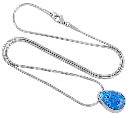 8 Year's Experience Heart Water Drop Stainless Steel Pendant Necklace for Urn Keepsake