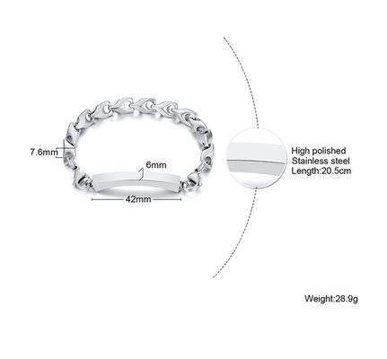 Fashionable Style Custom Engrave Urn Ashes Bracelets for Women Men Unisex Keepsake Gifts Jewelry
