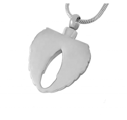 USA National Flag Angel Wing Cremation Urn Pendant Jewelry Stainless Steel Material