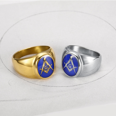 Style Men's Classic AG Fashion Jewelry Ring for 2021 Creative Trend and Street Shooting