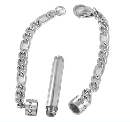 Free Shipping Personalized DIY Stainless Steel Cremation Jewelry Bracelet for Women Men