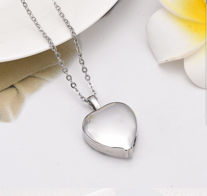 Stainless Steel Heart Wing Feather Cremation Pendant Necklace Unique Designs for Women