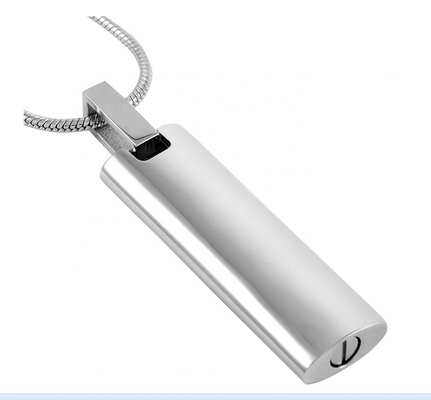 Classic Style Stainless Steel Cross Bible Cremation Pendant Necklace for Human Ashes