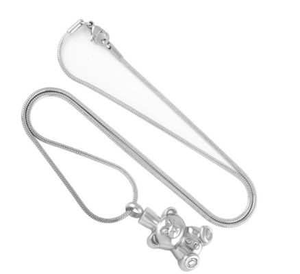 Stainless Steel Cremation Jewelry Keepsake Pendant for Pet Memorial Urn Necklace