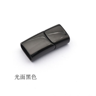 Stainless Steel Magnet Buckle Flat Rectangular Design for Leather Cord Bracelet Safety
