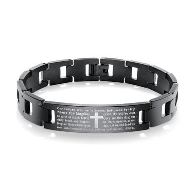 European Style Stainless Steel Bracelets for Men Bible Characters and OEM/ODM Options