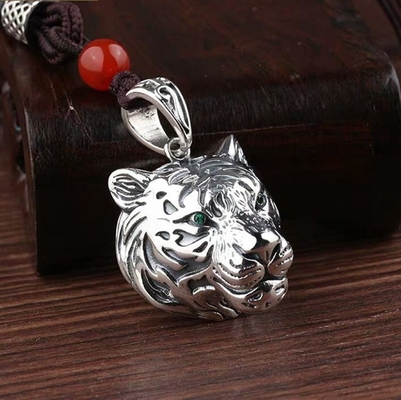 Simple Style 925 Silver Pendant Retro Thai Silver Men's Chain for a Fashion Statement