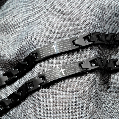 European Style Stainless Steel Bracelets for Men Bible Characters and OEM/ODM Options