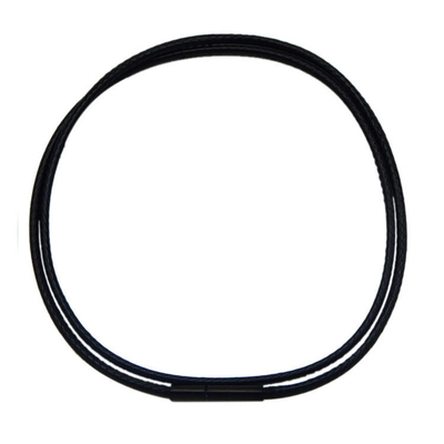 CNC Inlay Technology Black Rhodium Plating Stainless Steel Buckle for Bracelet Necklace