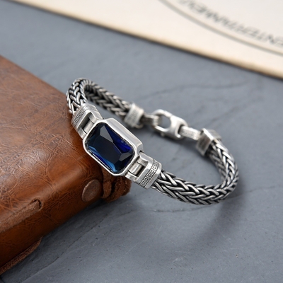 Diamond-encrusted Bracelet Couple Men's Hand-woven grade Niche Design Bracelet for Women