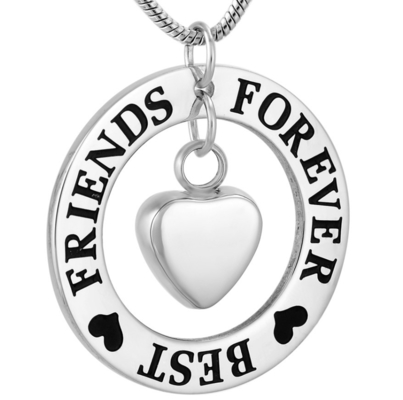 Stainless Steel Cremation Necklace for Pets Friends Ashes Holder Urn Keepsake Pendant