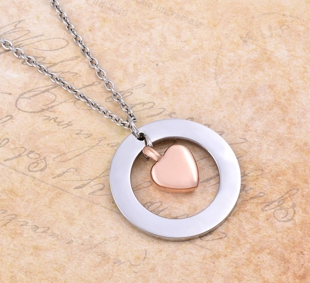 Stainless Steel Cremation Necklace for Pets Friends Ashes Holder Urn Keepsake Pendant