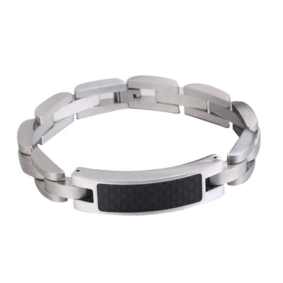 Carbon Fibre Stainless Steel God Bless Memorial Urn Bracelet for Children's Cremation