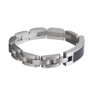 Carbon Fibre Stainless Steel God Bless Memorial Urn Bracelet for Children's Cremation