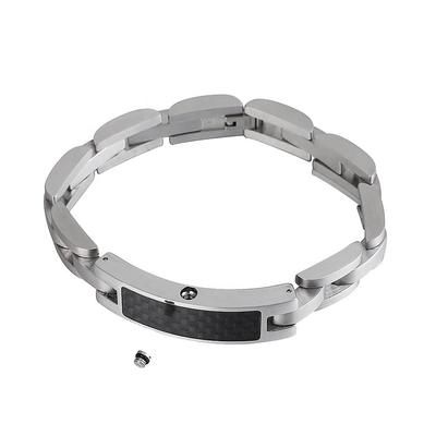 Carbon Fibre Stainless Steel God Bless Memorial Urn Bracelet for Children's Cremation