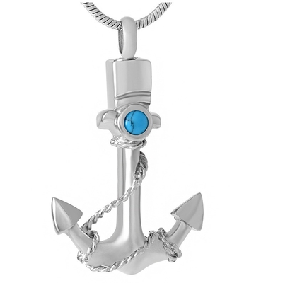 Mens Sailing Keepsake Stainless Steel Hook Memorial Urn Pendant Decoration Charm Pendants