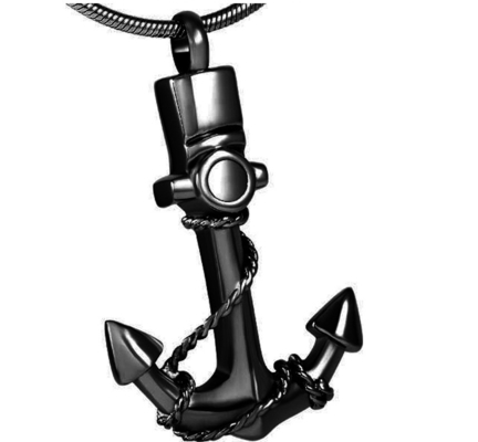 Mens Sailing Keepsake Stainless Steel Hook Memorial Urn Pendant Decoration Charm Pendants