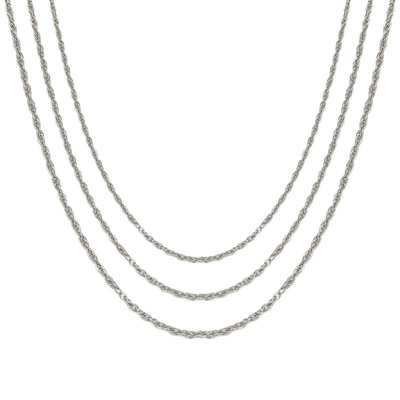 DIY Jewelry Must-Have Titanium Steel Square Wire Double Buckle Chain for Men and Women