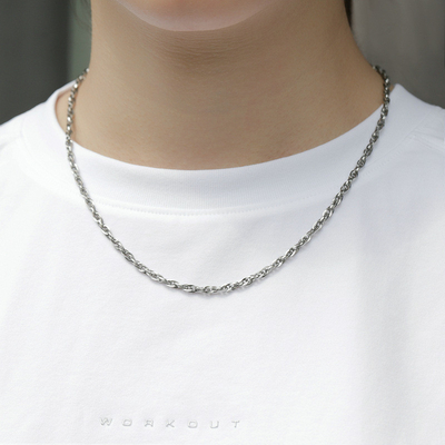 DIY Jewelry Must-Have Titanium Steel Square Wire Double Buckle Chain for Men and Women