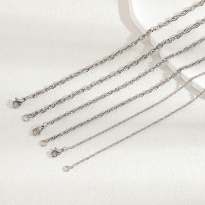 DIY Jewelry Must-Have Titanium Steel Square Wire Double Buckle Chain for Men and Women