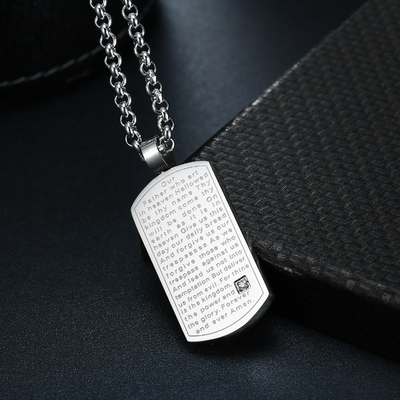 European and American Fashion Essential Hip-Hop Punk Jewelry Retro Letter Pendant Necklace