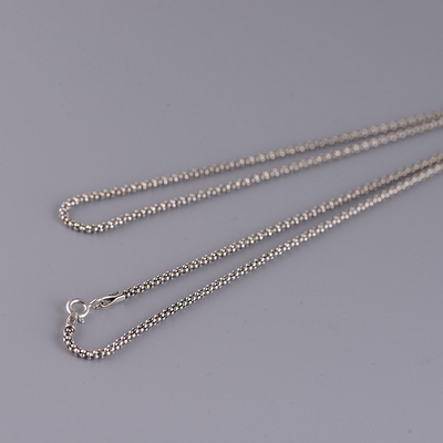 Women's Simple Fashion S925 Sterling Silver Chain with Unique Designs and Retro Craft
