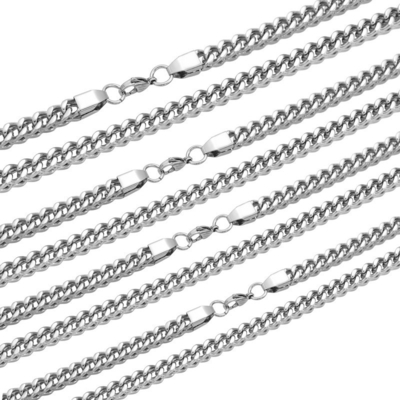 Europe US Stainless Steel Chain Hip Hop Fashion DIY Handmade Jewelry with Chain Shape