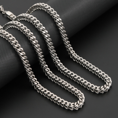 Europe US Stainless Steel Chain Hip Hop Fashion DIY Handmade Jewelry with Chain Shape