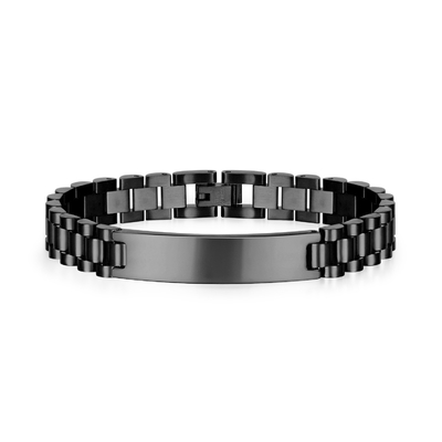 European and American Simple CNC Inlay Titanium Steel Men's Bracelet Jewelry Type Bracelets