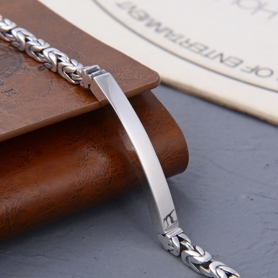 CNC Inlay Technology Woven Interwoven Chinese Bracelet for Men's Fashion Ethnic Style