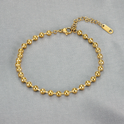 Simple Temperament Light Luxury Ladies Titanium Steel Bracelet with Geometric Pattern