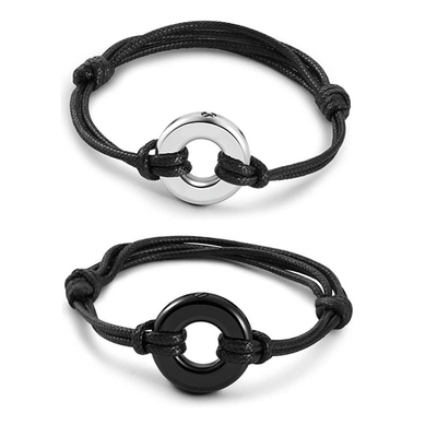 Party-Ready Women's Stainless Steel Life Circle Bracelet with Openable Perfume Bottle