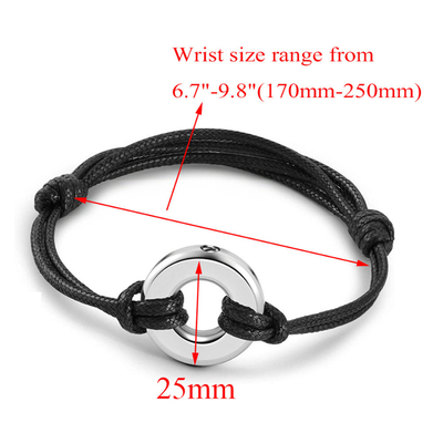 Party-Ready Women's Stainless Steel Life Circle Bracelet with Openable Perfume Bottle