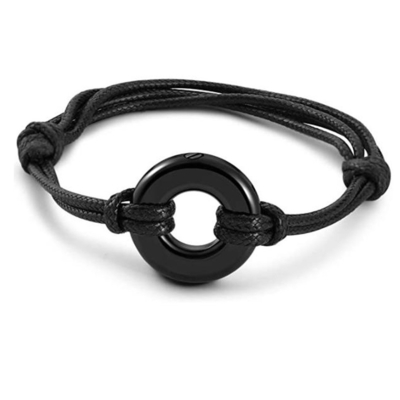 Party-Ready Women's Stainless Steel Life Circle Bracelet with Openable Perfume Bottle