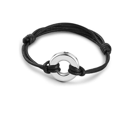 Party-Ready Women's Stainless Steel Life Circle Bracelet with Openable Perfume Bottle