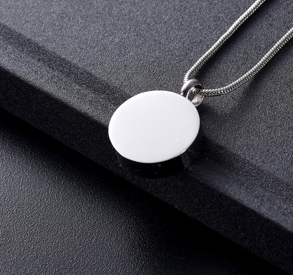 Gift Occasion Tai Chi Yin and Yang Ashes Pendant Necklace Stainless Steel Mini Cremation Urn